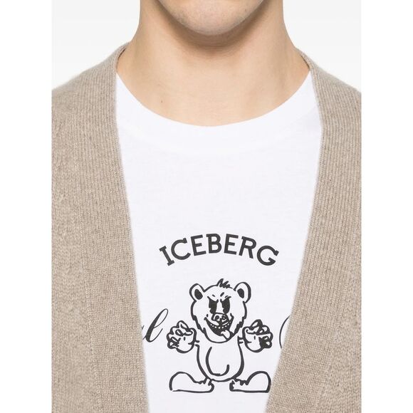Iceberg White T-Shirts & Vests - T-Shirts Men